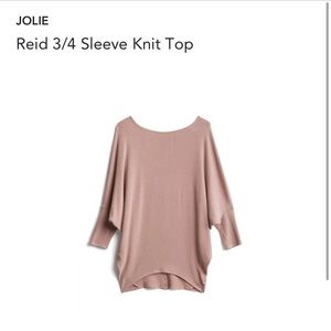 Jolie Reid 3/4 sleeve knit top